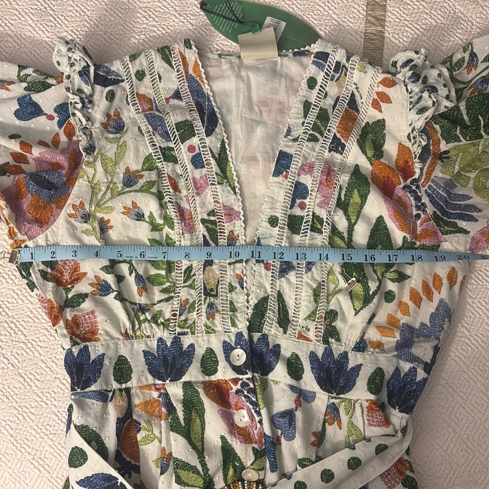 FARM Rio Multicolor Embroidered Romper - Picture 7 of 8